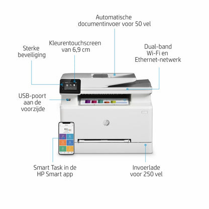 HP Color LaserJet Pro M282nw | All-in-One Laserprinter | A4 | 600 x 600 DPI | Wi-Fi | Kleur - Matmuis - Matmuis
