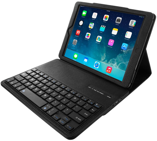 Mobiparts Bluetooth Keyboard Case | Geschikt voor Apple iPad Air/Air 2/9.7 (2017)/9.7 (2018)/Pro 9.7 | QWERTY | Zwart - Matmuis - Matmuis