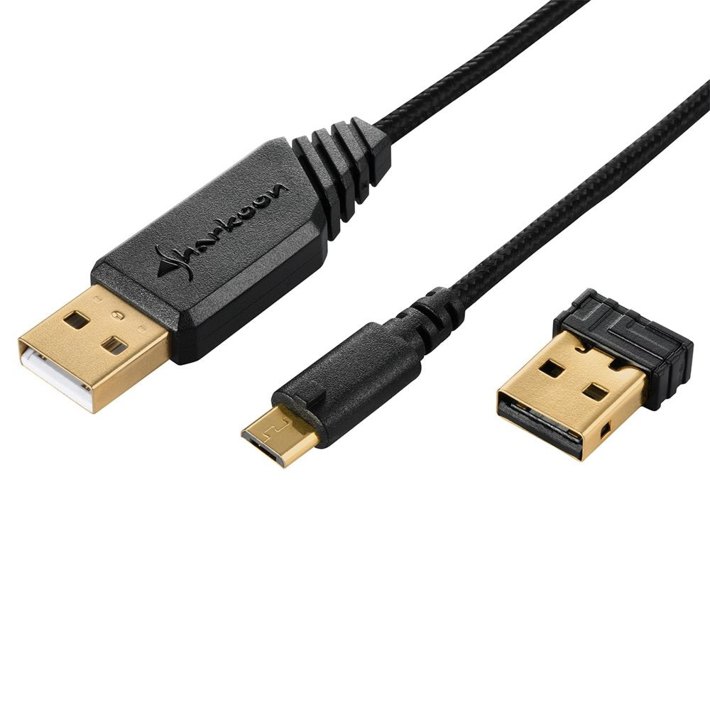 Sharkoon Skiller SGM3 | Draadloze Gaming Muis | Rechtshandig | RF + USB-A | 6000 DPI | Zwart - Matmuis - Matmuis