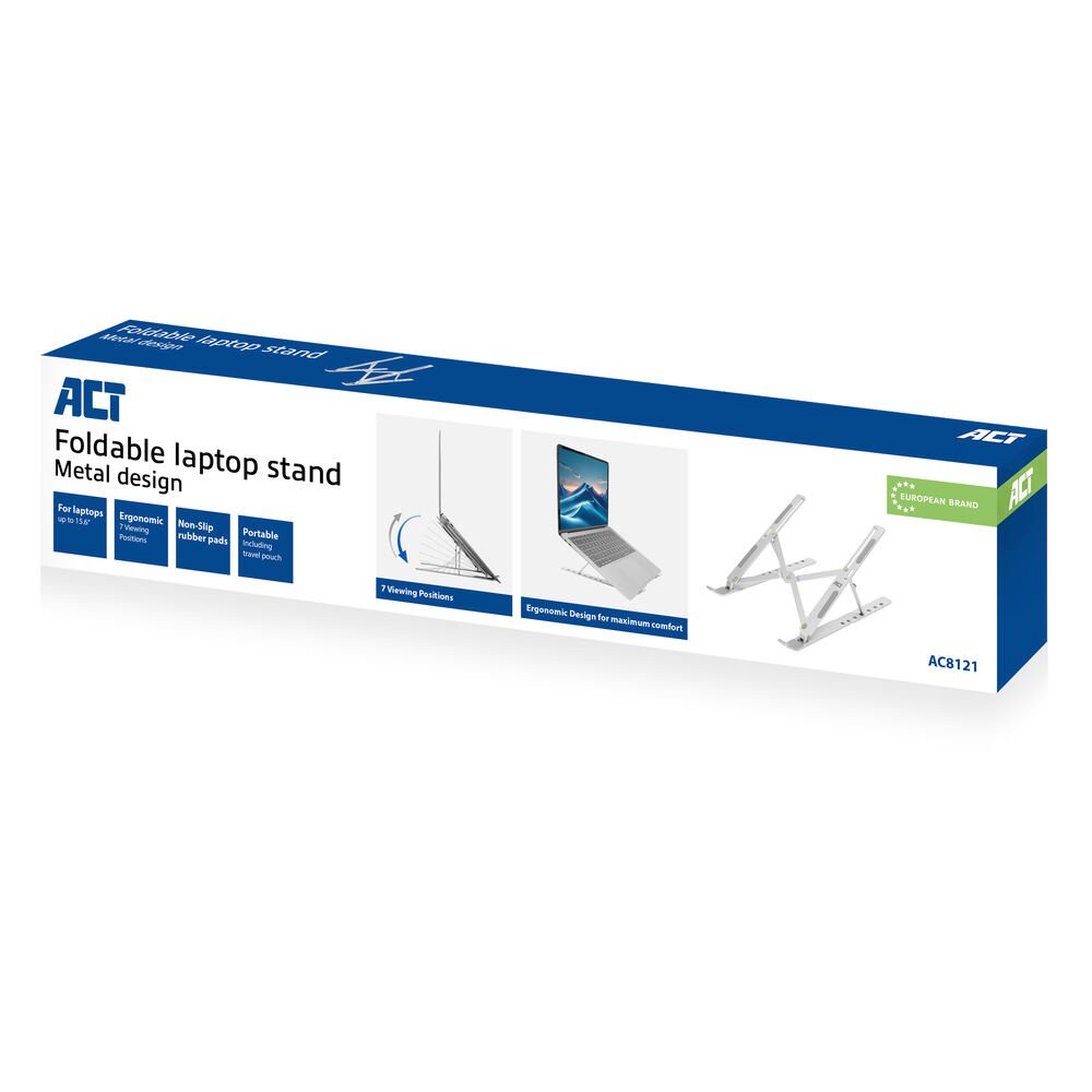 ACT AC8121 | Inklapbare Laptopstandaard tot 15,6