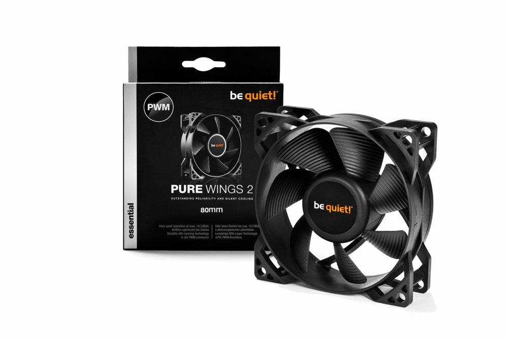 be quiet! Pure Wings 2 92mm PWM Case Fan | BL038 | 1900 RPM | 19.6 dB | Zwart - Matmuis - Matmuis