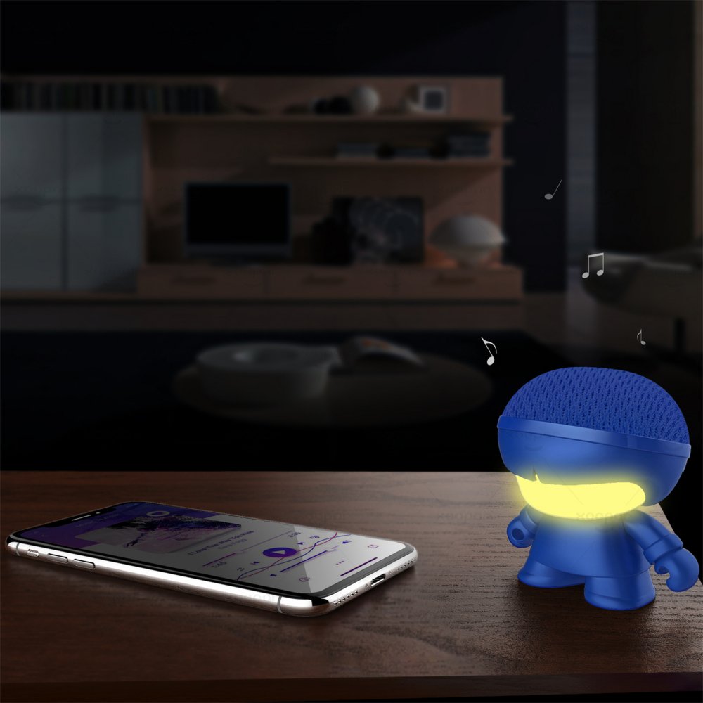 Xoopar | Mini Xboy Portable Bluetooth Speaker | LED Blauw - Matmuis