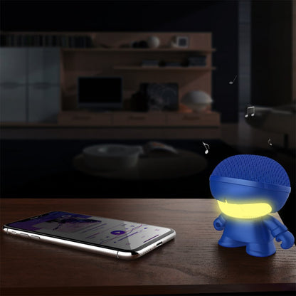 Xoopar | Mini Xboy Portable Bluetooth Speaker | LED Blauw - Matmuis