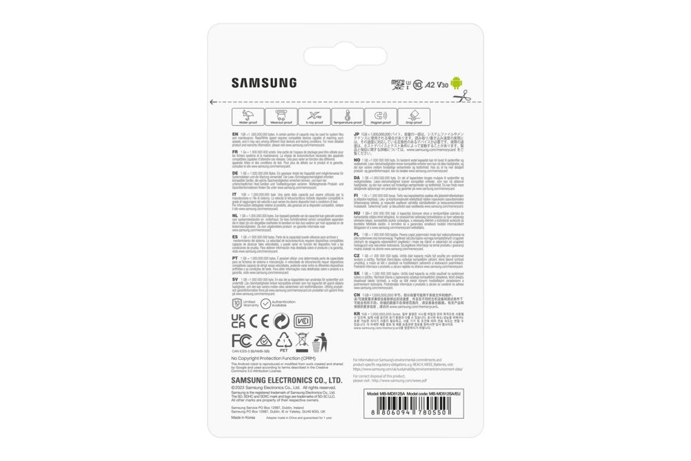 Samsung EVO Plus | MicroSDXC | 512GB | Class 10 | UHS-I U3 | Inclusief adapter - Matmuis - Matmuis
