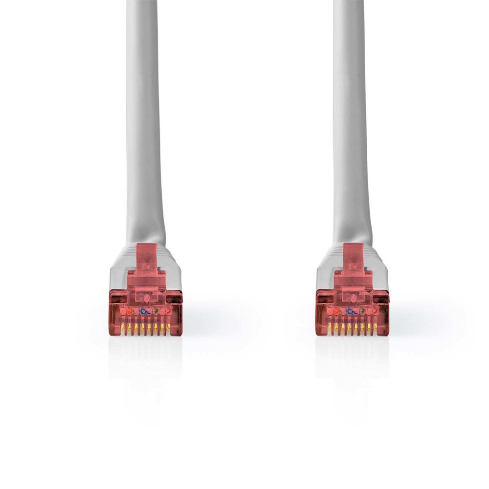 Nedis CCGL85220GY20 | Netwerkkabel Cat6 SF/UTP | 2 m | Grijs | RJ45 Male-naar-RJ45 Male - Matmuis - Matmuis
