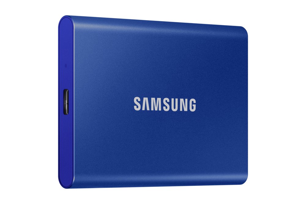 Samsung T7 | Externe SSD | 1TB | USB 3.2 Gen2 | 1.050MB/s Lezen | 1.000MB/s Schrijven | Blauw - Matmuis - Matmuis