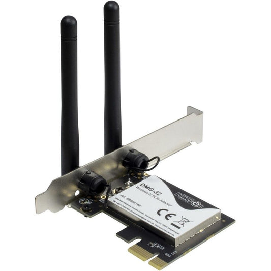 Inter-Tech DMG-32 | Interne WLAN-adapter | PCIe x1 | Wi-Fi 5 (802.11ac) | Dual-band 2,4 & 5 GHz | 650 Mbps | 2x 2dBi antennes - Matmuis - Matmuis