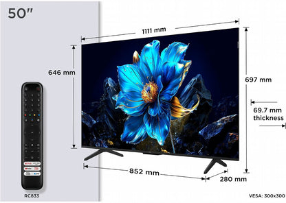 TCL 50P79K | 50" 4K Ultra HD QLED Smart TV | Google TV | Dolby Vision | 60Hz - Matmuis - Matmuis