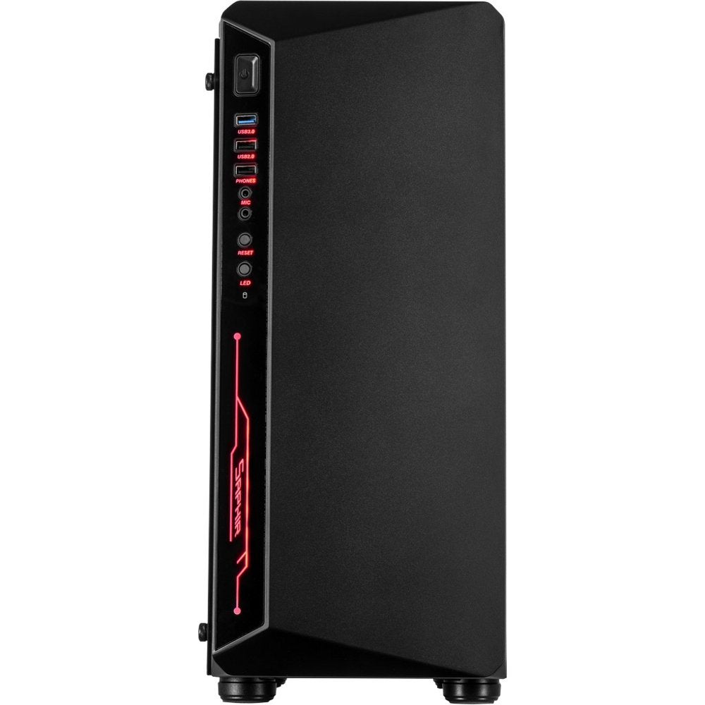 Inter-Tech C-3 Saphir RGB | Midi Tower | Zwart - Matmuis