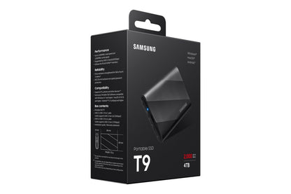 Samsung T9 | Externe SSD | 4TB | USB 3.2 Gen 2x2 | 2.000MB/s | Zwart | Compact & Snel - Matmuis - Matmuis