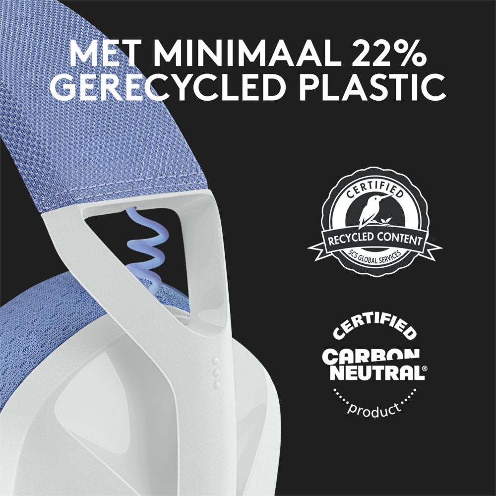 Logitech G G435 | Draadlooze Over-ear Gaming Headset | Bluetooth & USB-A Receiver | Wit/Lilac - Matmuis - Matmuis