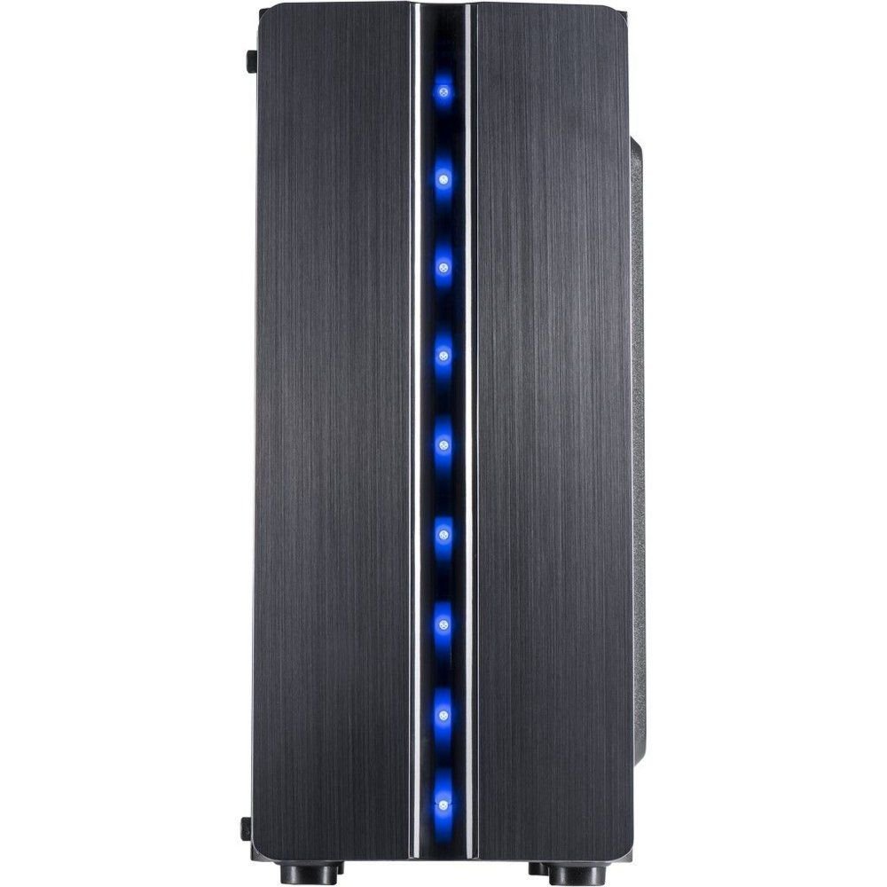 Inter-Tech Thunder Blue Light | Midi Tower Case | Zwart | RENEWED - Matmuis