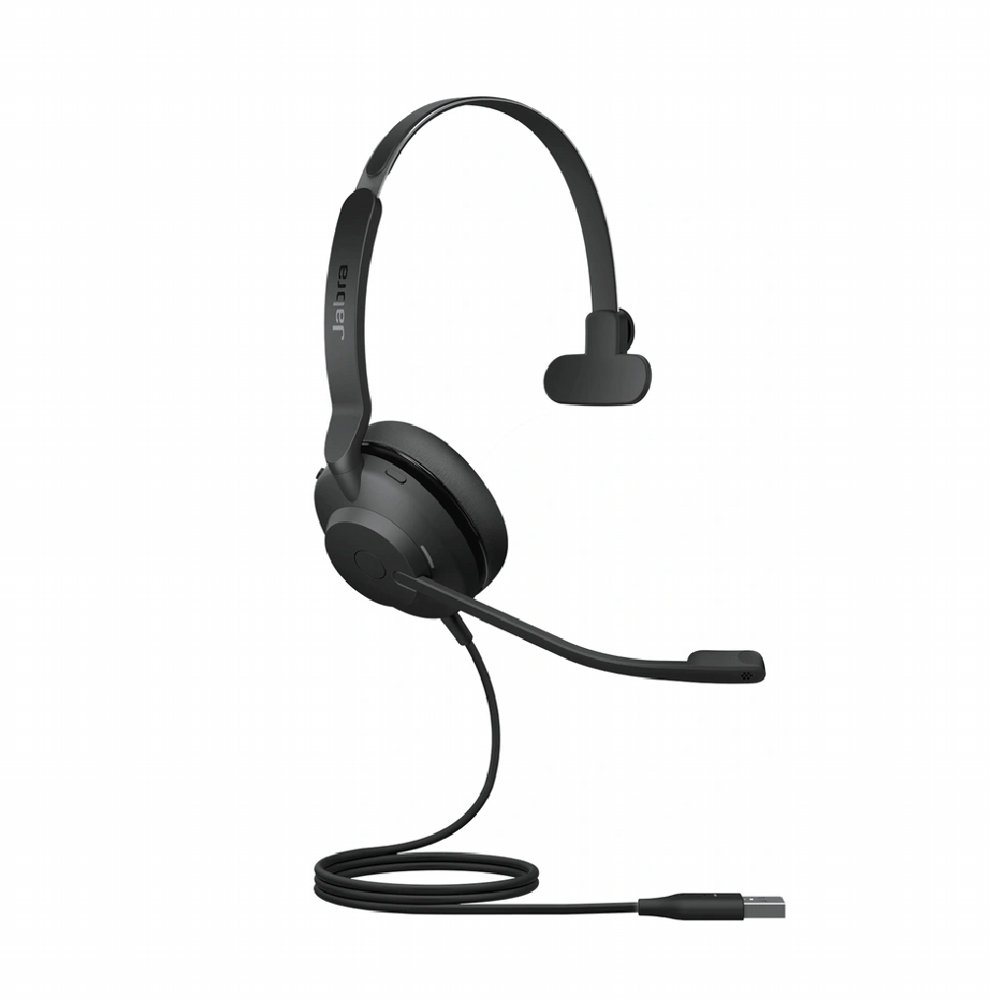 Jabra Evolve2 30 UC | Mono Bedrade On-Ear Headset USB-C | Zwart - Matmuis - Matmuis