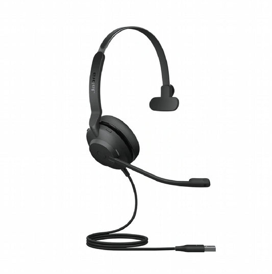 Jabra Evolve2 30 UC | Mono Bedrade On-Ear Headset USB-C | Zwart - Matmuis - Matmuis