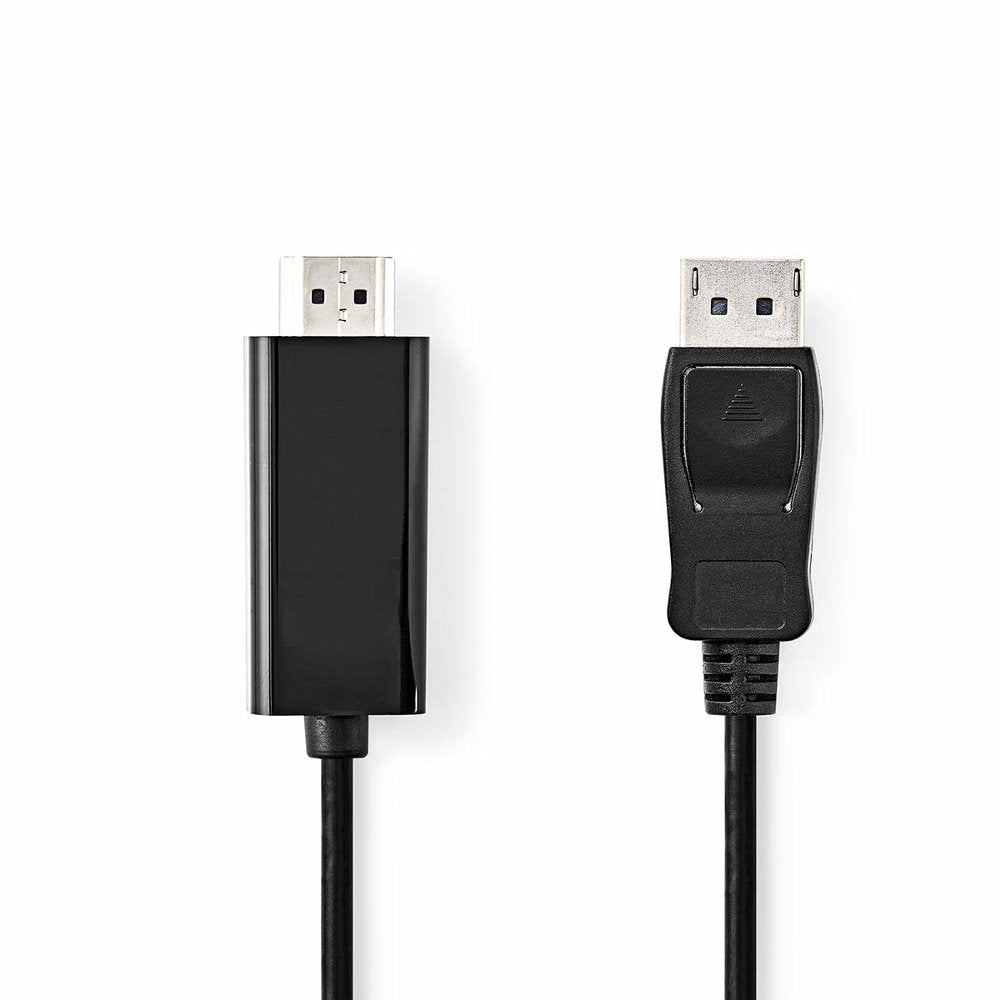 Nedis CCGL37100BK20 | DisplayPort-naar-HDMI video kabel | 2 m | DisplayPort Male naar HDMI Type A (Standaard) | Full HD 1080p | Zwart - Matmuis - Matmuis