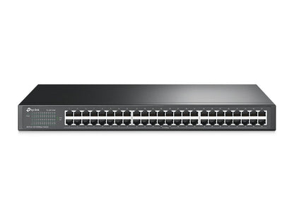 TP-Link TL-SF1048 | 48-poorts Fast Ethernet Unmanaged Switch | 19" Rackmount | Plug & Play | Zwart - Matmuis