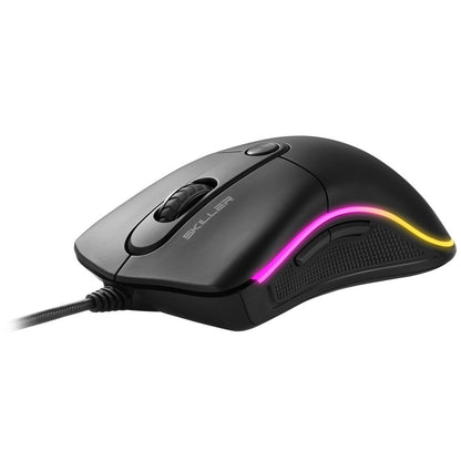 Sharkoon Skiller SGM2 | Bedrade Gaming Muis | USB-A | 6400 DPI | Zwart | RGB - Matmuis - Matmuis
