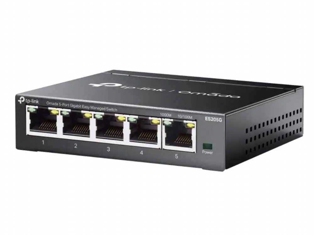 TP-Link Omada ES205G | 5-poorts Gigabit Managed Switch | Cloudbeheer via Omada App - Matmuis