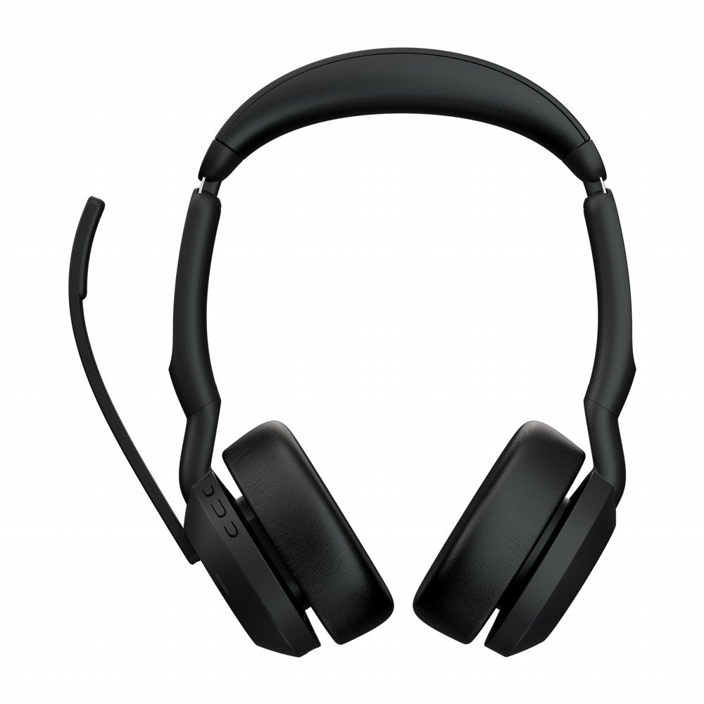 Jabra Evolve2 55 Link380c MS Stereo | Bluetooth Headset (ANC) | USB-C Dongle | Oplaadstandaard | Zwart - Matmuis - Matmuis