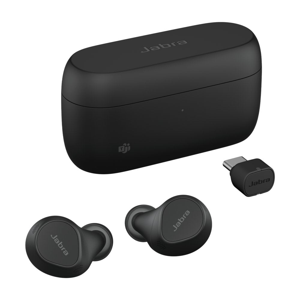 Jabra Evolve2 Buds | Draadloze In-ear Headset | Bluetooth | USB-C Oplaadcase | Zwart - Matmuis - Matmuis