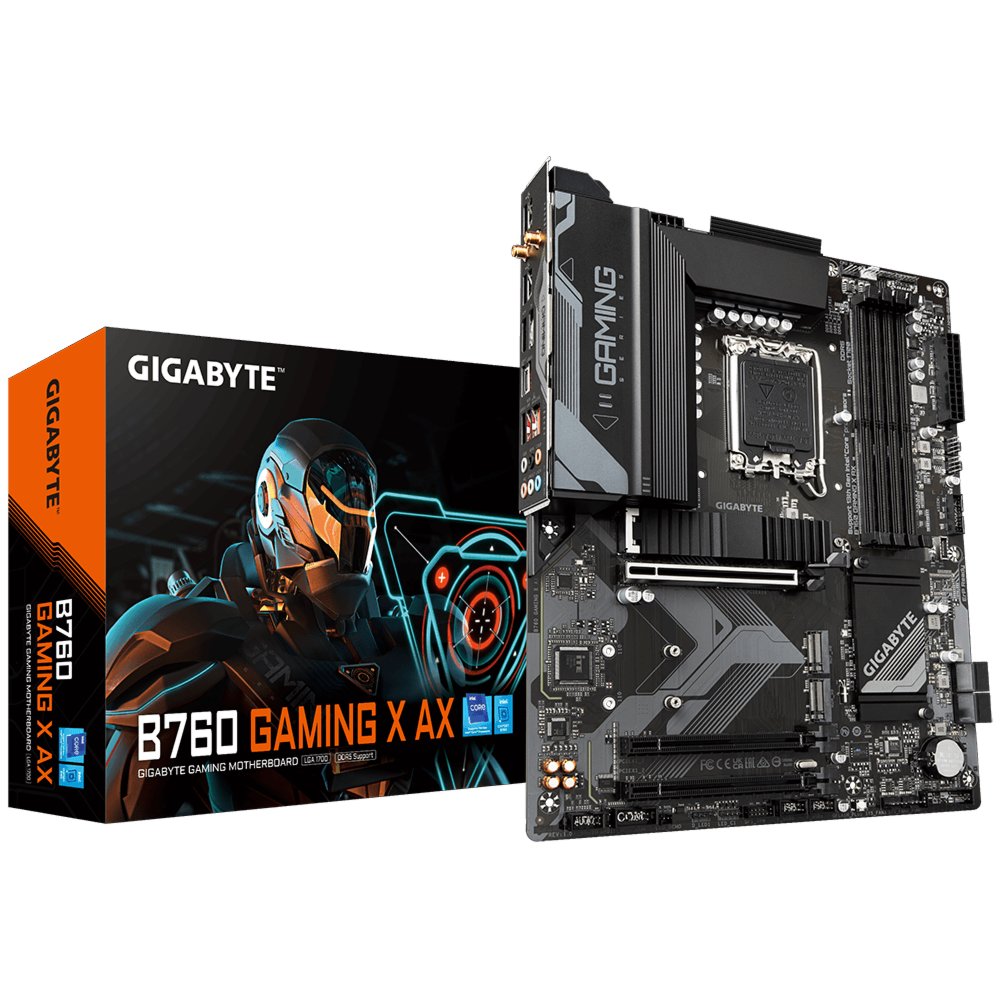 Gigabyte B760 GAMING X AX | Socket LGA 1700 | Intel B760 | 4xDDR5 | ATX | Moederbord - Matmuis - Matmuis