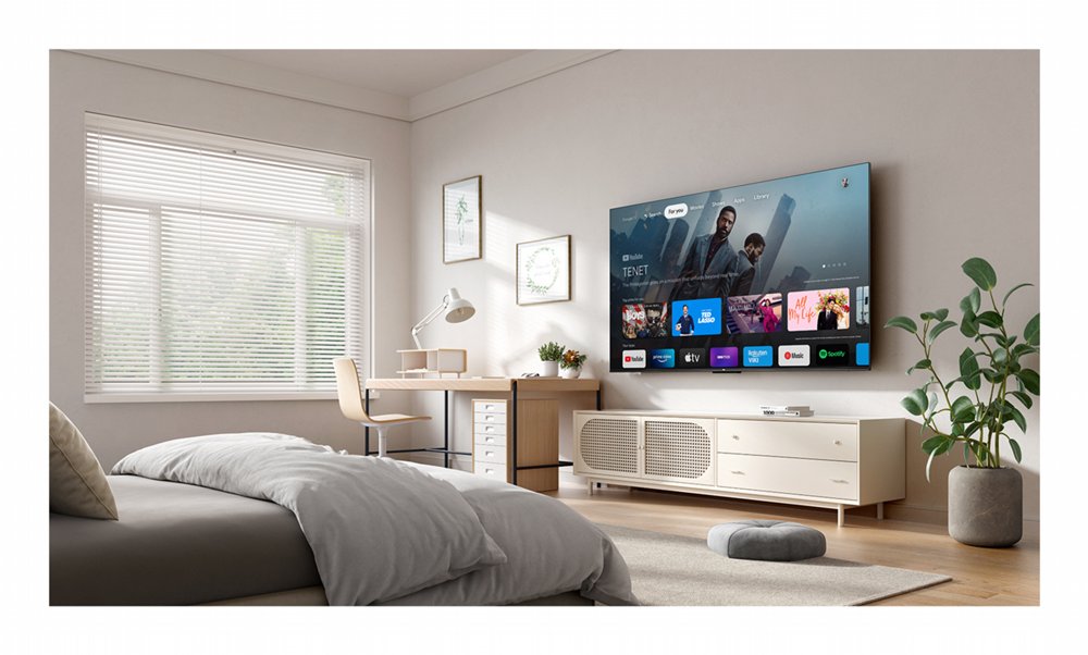 TCL 43P69K 43" | 4K UHD Smart TV | Google TV | Dolby Vision | Zwart