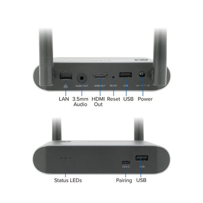 ACT Aero 4K Draadloos Presentatiesysteem (AC7960) | 4K (3840x2160) | USB-C | HDMI | Plug and Play | Multi User | Split Screen - Matmuis - Matmuis