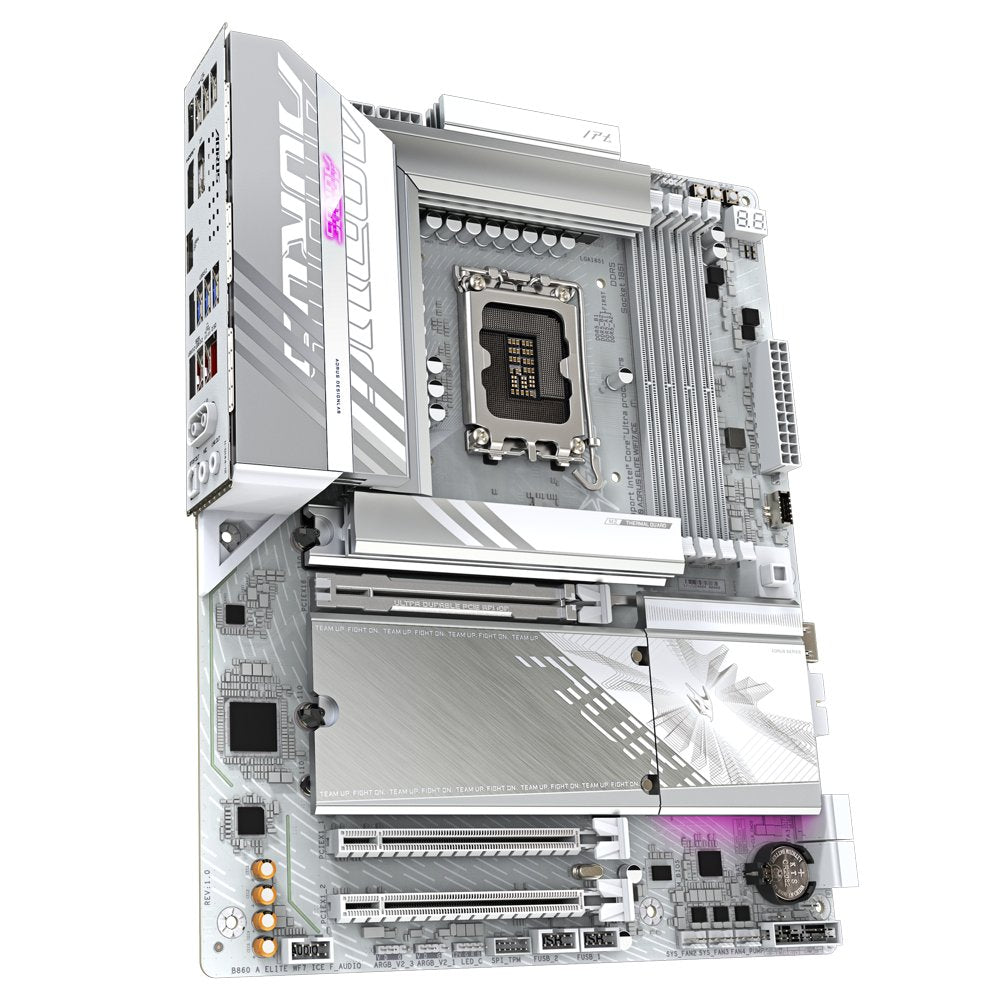Gigabyte B860 AORUS ELITE WIFI7 ICE | Socket LGA 1851 (V1) | Intel B860 | 4xDDR5 | ATX | Moederbord - Matmuis - Matmuis