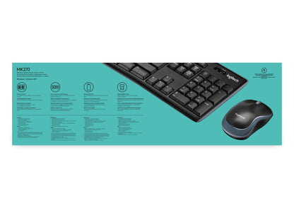 Logitech MK270 | Draadloze Muis en Toetsenbordcombo | QWERTY - Matmuis - Matmuis
