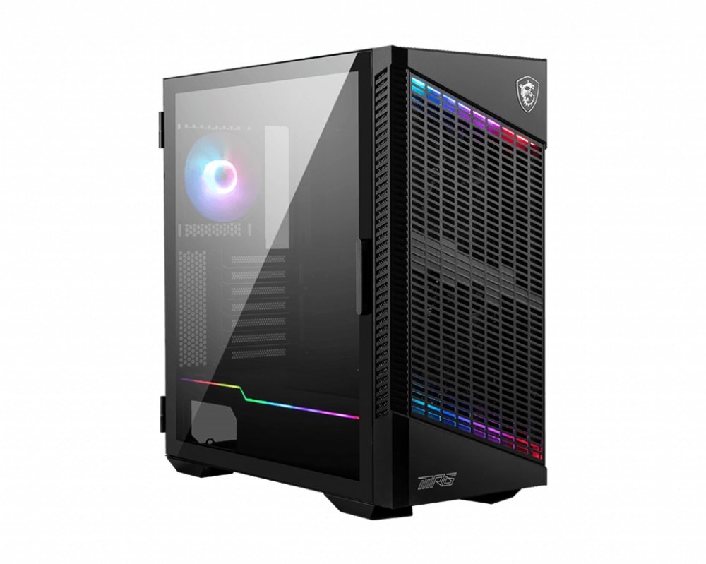 MSI MPG Velox 100P Airflow RGB | Midi Tower Case | Zwart - Matmuis