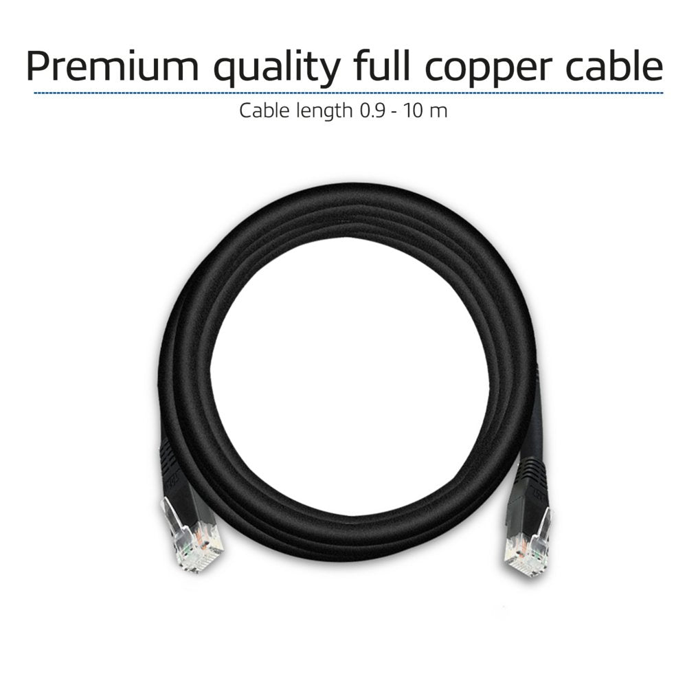 ACT netwerkkabel | Cat6 | U/UTP (UTP) | 15 m | Zwart | AC4015 - Matmuis - Matmuis