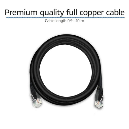 ACT netwerkkabel | Cat6 | U/UTP (UTP) | 15 m | Zwart | AC4015 - Matmuis - Matmuis