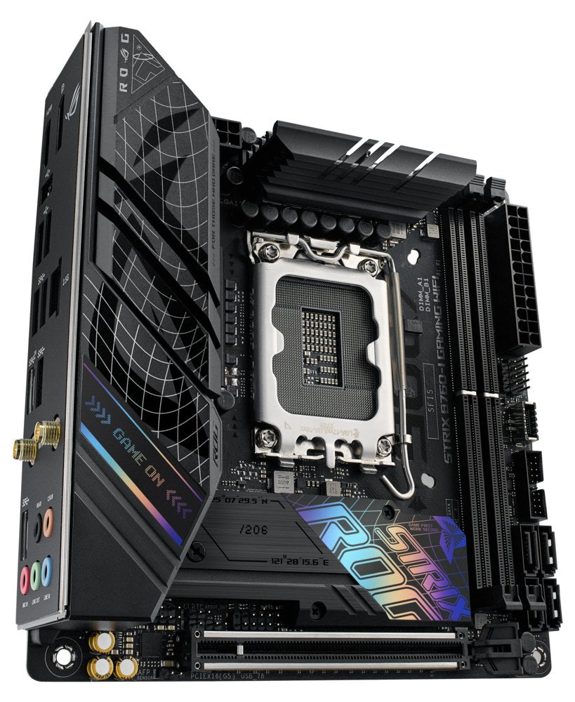 ASUS ROG STRIX B760-I GAMING WIFI | Socket LGA 1700 | Intel B760 | 2xDDR5 | Mini-ITX | Moederbord - Matmuis - Matmuis
