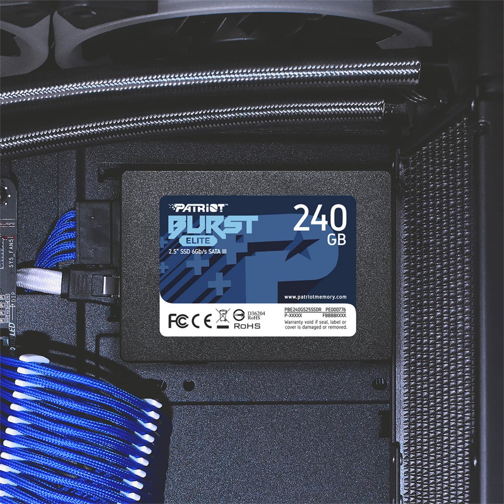 Patriot Burst Elite | 240GB SATA SSD | 2.5 inch | SATA III - Matmuis