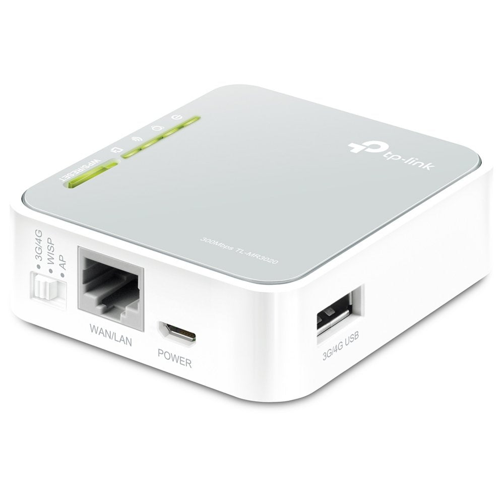 TP-Link TL-MR3020 | 4G/3G Router & Travel Router | WiFi 4 (802.11n) | Single-band (2,4 GHz) | tot 150 Mbit/s
