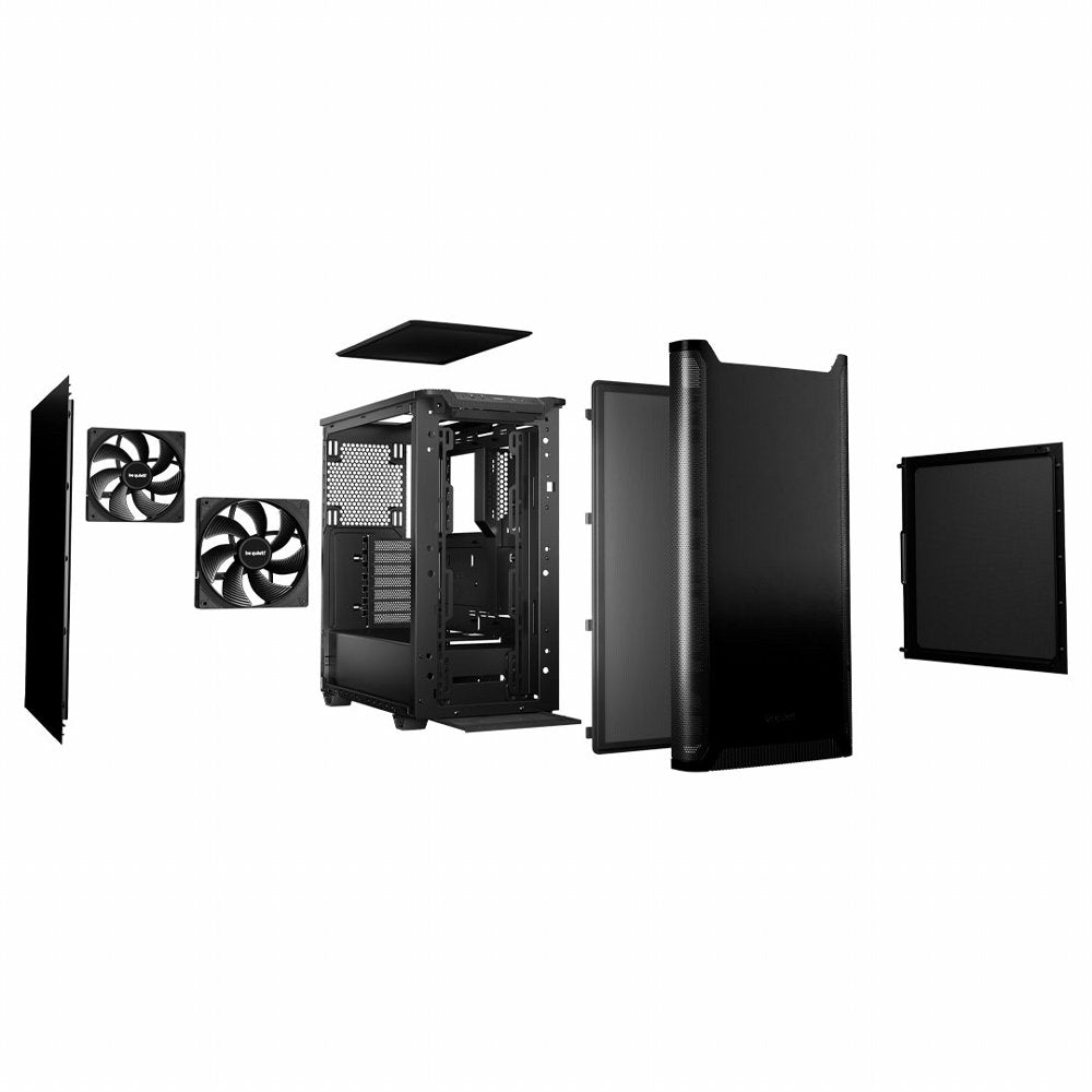 be quiet! Pure Base 501 | Midi Tower Case | Zwart - Matmuis