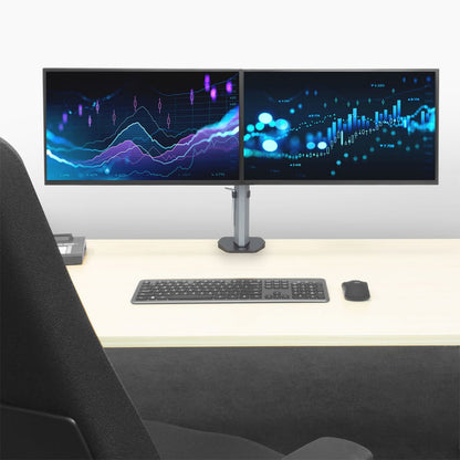 ACT AC8336 | Verstelbare Monitor-bureaubeugel | Tot 32" | Max 9kg | VESA 100x100 | 2 Monitoren - Matmuis - Matmuis