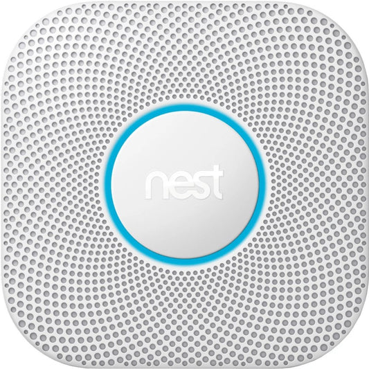 Google Nest Protect | Slimme Rook- en Koolmonoxidemelder | Batterijgevoed - Matmuis