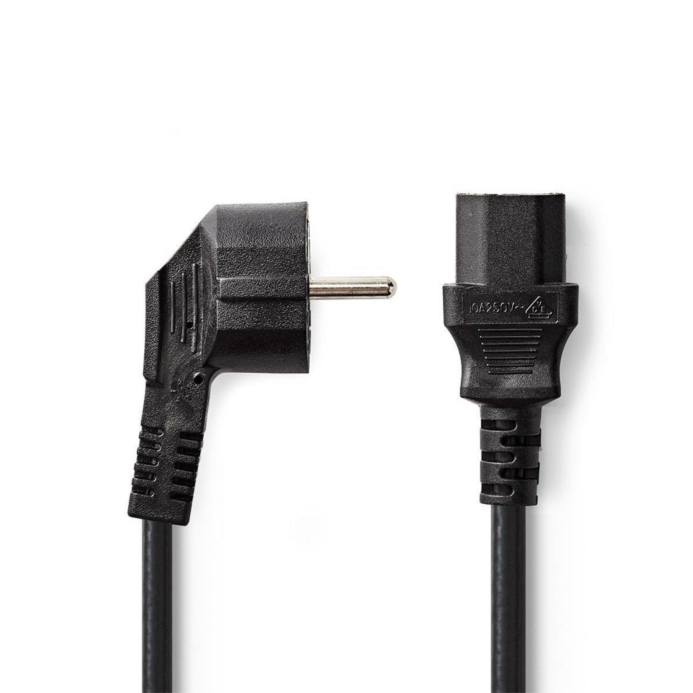 Nedis CEGT10000BK20 | Elektriciteitssnoer | 2 Meter | IEC 320 C13 Stekker | Zwart - Matmuis - Matmuis