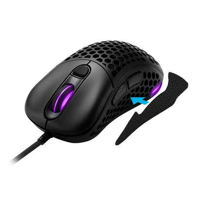 Sharkoon Light² 200 Side Grip | Muisgreep | Antislip | PU-leer | Geschikt voor Light² 200 - Matmuis - Matmuis