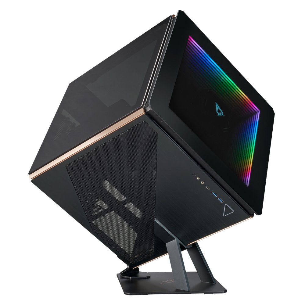 Azza Regis Cube Case | Zwart, Goud, Grijs