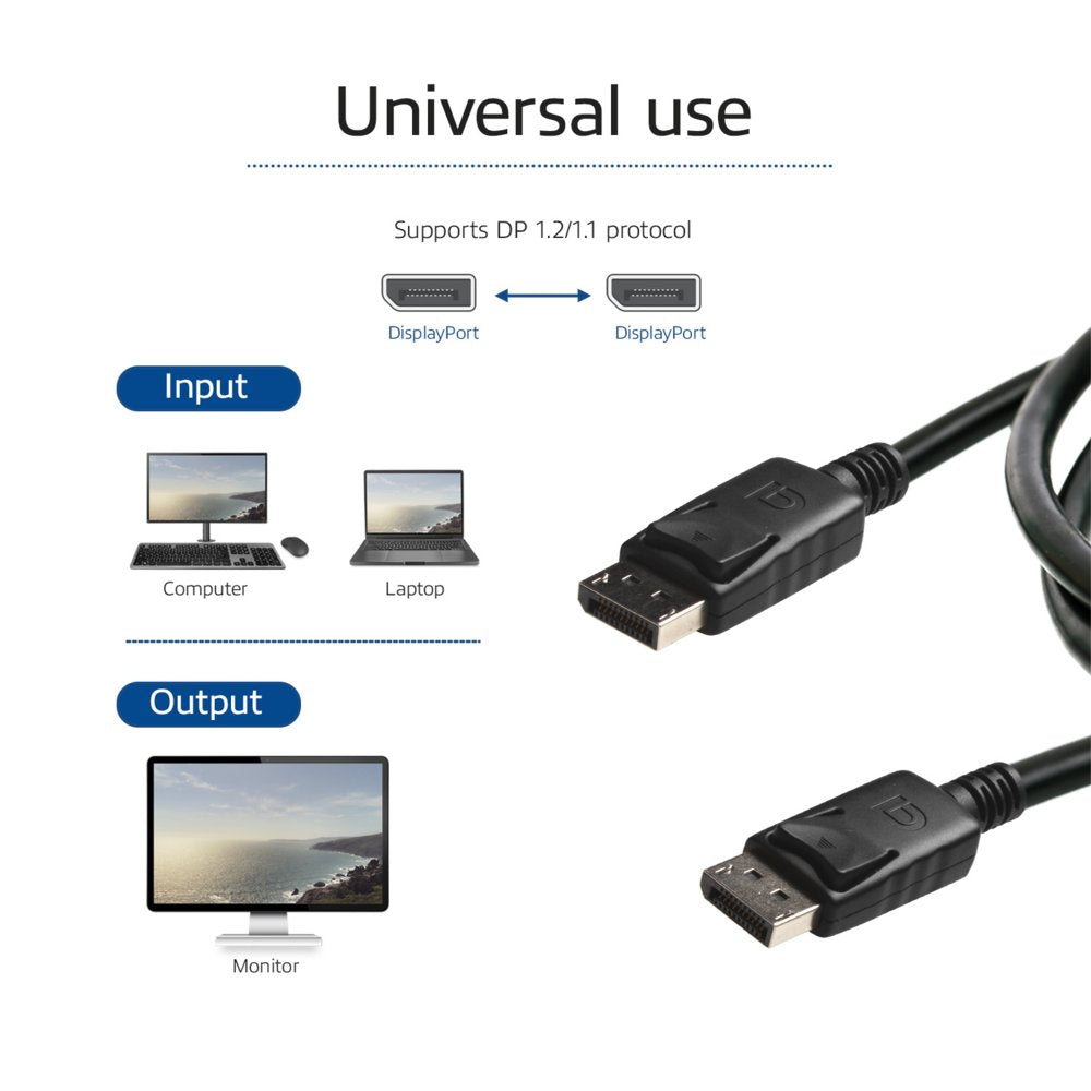 ACT AK3980 | DisplayPort Kabel | 2,0m | Zwart | Power Pin 20 Niet Aangesloten - Matmuis - Matmuis