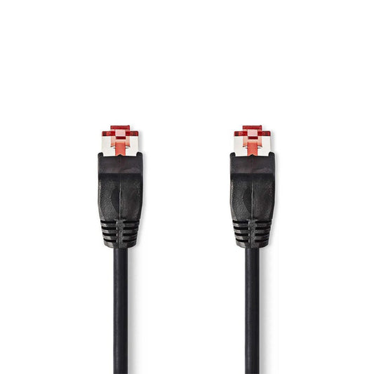 Nedis U/UTP Cat 6 Netwerkkabel | 1 m | Zwart - Matmuis - Matmuis
