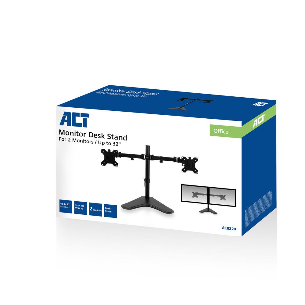 ACT AC8320 | Verstelbare Monitor-bureausteun | Tot 32