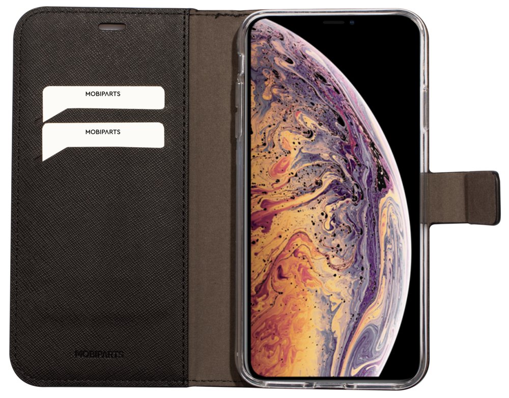 Mobiparts Saffiano Wallet Case | Apple iPhone XS Max | Black - Matmuis - Matmuis