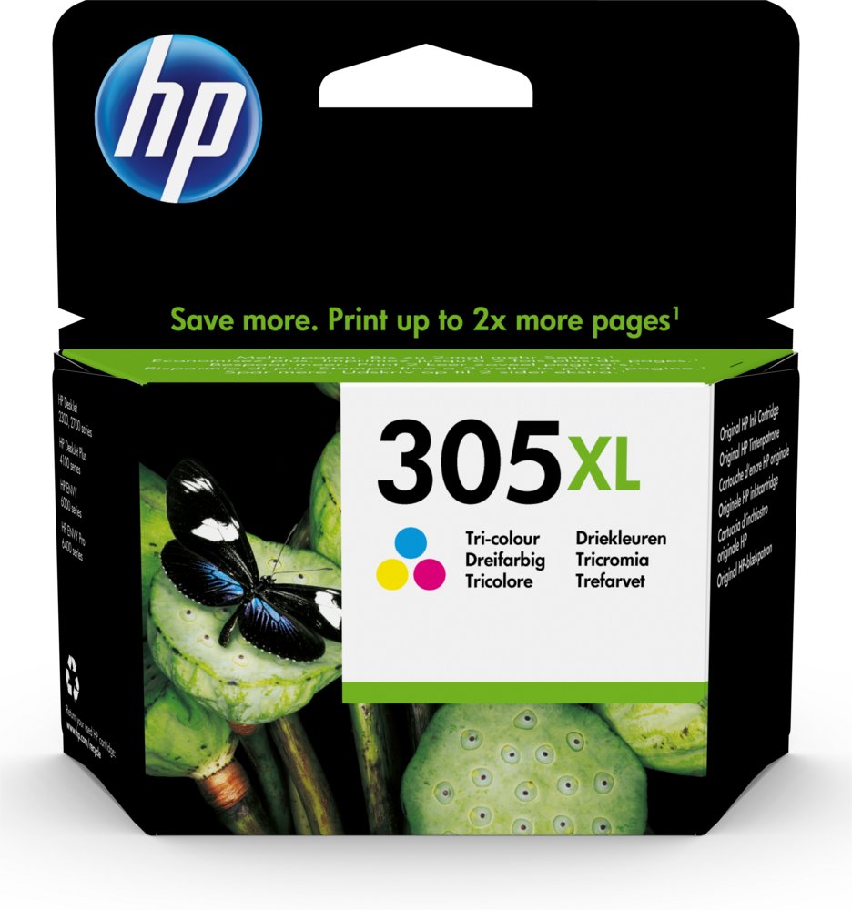 HP 305XL | Originele High-Capacity Drie-Kleuren Inktcartridge - Matmuis - Matmuis