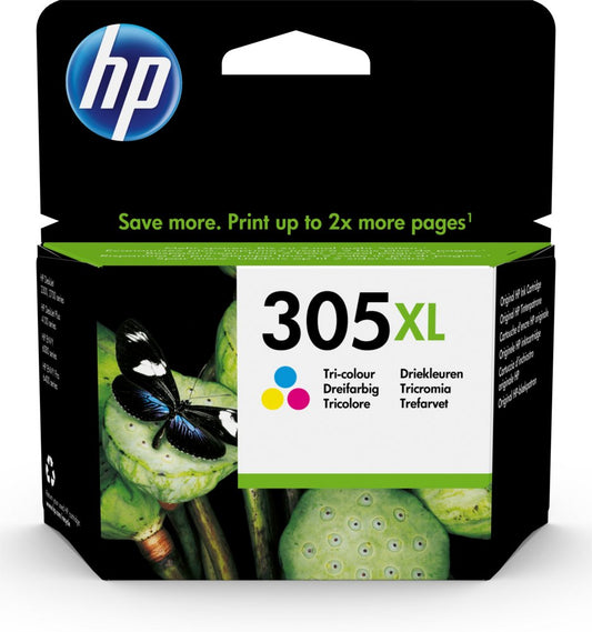 HP 305XL | Originele High-Capacity Drie-Kleuren Inktcartridge - Matmuis - Matmuis