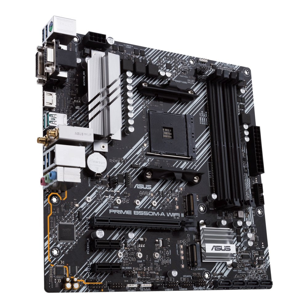 ASUS PRIME B550M-A WIFI II | Socket AM4 | AMD B550 | 4xDDR4 | Micro-Atx | Moederbord - Matmuis - Matmuis