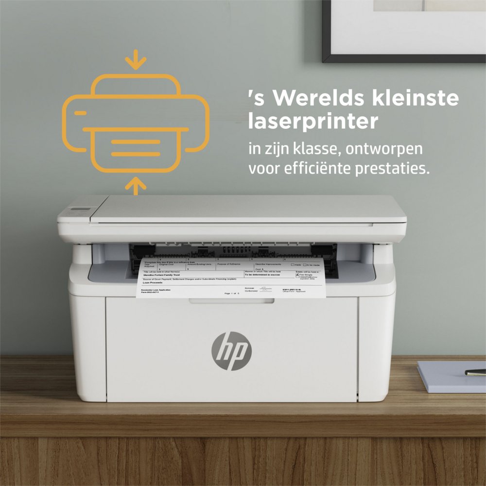 HP LaserJet Pro MFP M140w | All-in-One Laserprinter | A4 | 600 x 600 DPI | Wi-Fi | Zwart/Wit - Matmuis - Matmuis