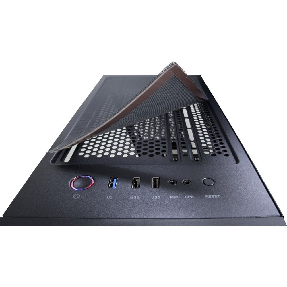 Inter-Tech C-303 Mirror | Tower Case | Zwart - Matmuis